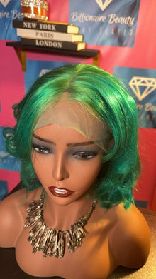 Money green bob lace front wig - Billionaire Beauty by Cee